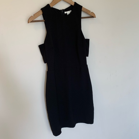 🆕 H&M Black Sleeveless Side Cutout Fitted Dress - Picture 6 of 8